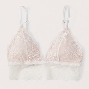 *sold*AF longline lace blush bralette size small